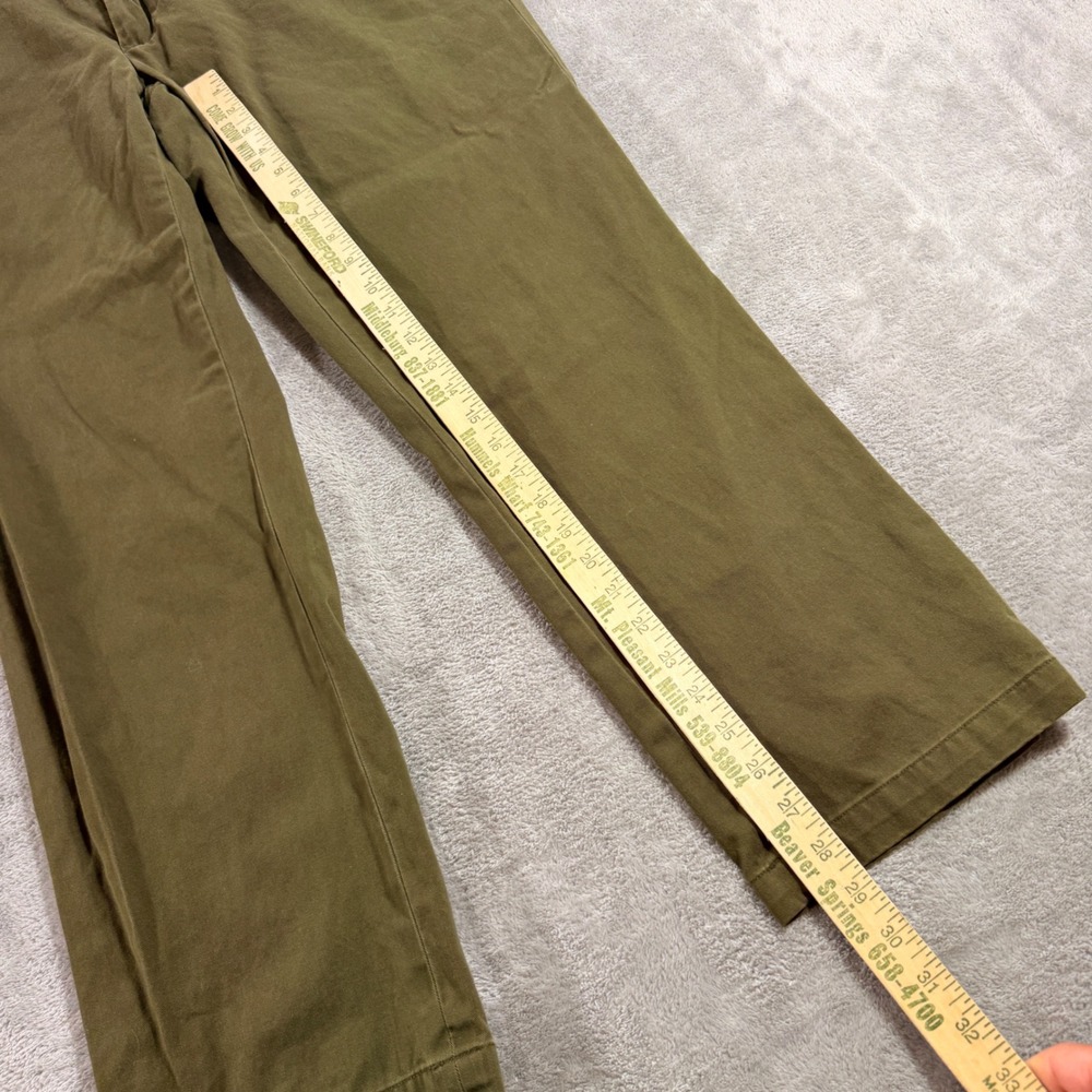 Polo Ralph Lauren Chino Pants Mens 36/30 Olive Green Classic Fit 100% Cotton - Picture 6 of 12